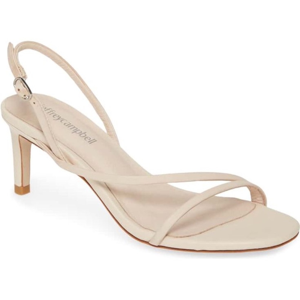 Jeffrey Campbell Morph Sandal Nude strappy reformation Cream Women's Shoes